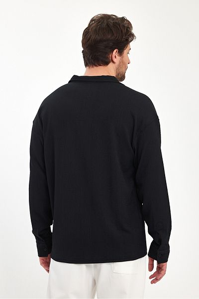 Quik-max Πουκάμισο Bürümcük Oversize Apaj με γιακά