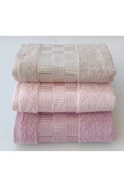 EMİLLİE GEO 3 - 50x90 cm Towel Set