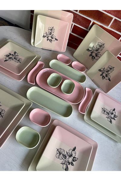 Keramika Colorful Flavors 23 Piece Breakfast Set