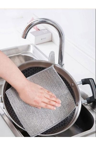 mrtbilisim New Japonsu Anti-Scratch Wire Dishcloth - Steel Oil Stain Remover 1 PCS