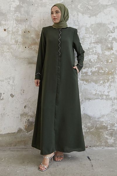 InStyle Σπειροειδής Πέτρινη Λεπτομερής Κυψελοειδής Φέρασα - Χακί