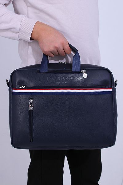 U.S. Polo Assn. U.S. Polo Assn 21592-21591 Τσάντα για φορητό υπολογιστή χαρτοφύλακα messenger Τσάντα Macbook ΣΚΟΥΡΟ ΜΠΛΕ