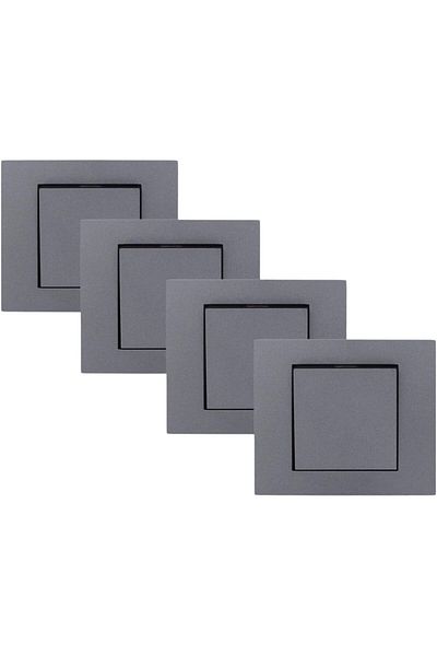 ga gözde aydınlatma OVİVO GRANO SMOKED KEY 4 ECONOMIC PACK FRAME INCLUDED
