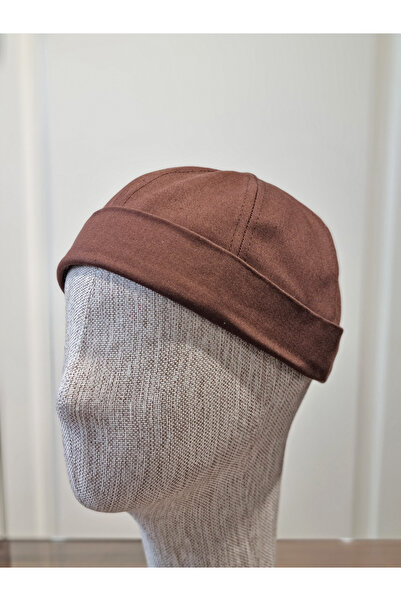 Özgöksu Şapka Pamuklu Docker Şapka Kısa Şapka Arkası Ayarlı Sipersiz Şapka