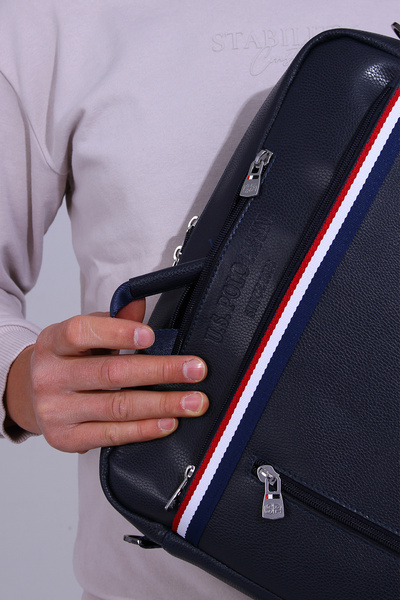 U.S. Polo Assn. U.S. Polo Assn 21592-21591 Куфарче Чанта за лаптоп Messenger чанта Macbook раница ТЪМНО СИН