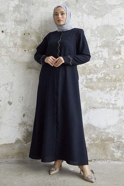 InStyle Σπειροειδής Πέτρινη Λεπτομερής Κυψελοειδής Φερατίνα - Ναυτικό Μπλε