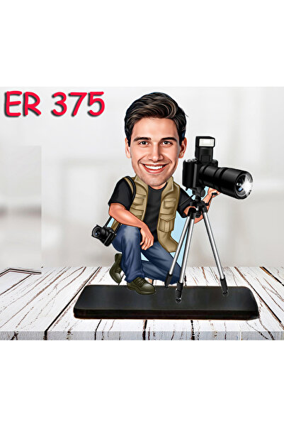 Özcan Tasarım Kişiye Özel Ahşap Biblo - Erkek Meslek Karikatür Biblo 15