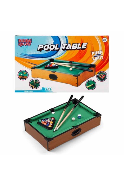 Sunman Masaüstü Ahşap Orta Boy Bilardo Kolay Kurulum 51X31X9.3CM
