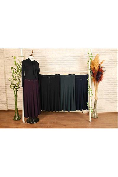 HESNA Women's Safa Sandy Piece Unlined Elastic Skirt from Me