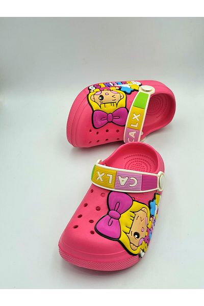 Hızlı Al PRINCESS FIGURED CHILD BABY SANDALS SLIPPERS