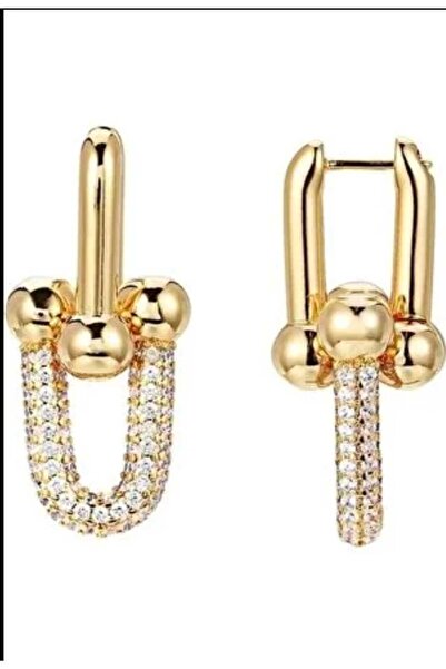 Zclass çelik zirkon taşlı tıffany küpe