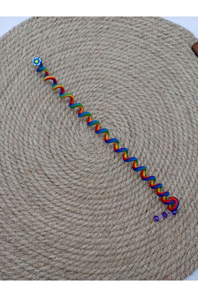 MY WORLD LİFE SPIRAL HAIR KNITTING TIP BEADED PATTERNED HAIR SHAPING Clip