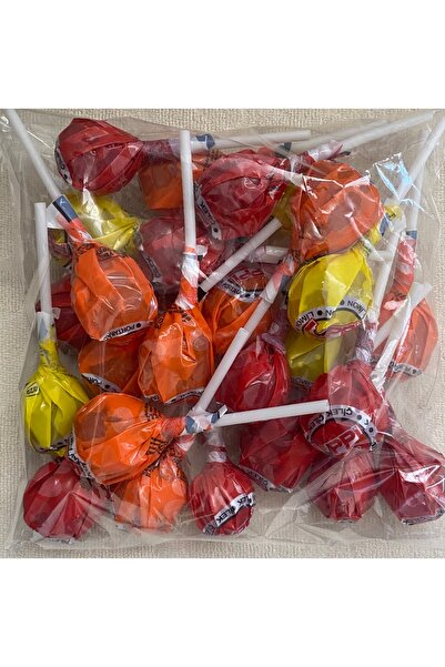 TEA OR COFFEE 25 adet Çilek Portakal ve Limonlu Karışık Topitop Şekerleme - Ç...