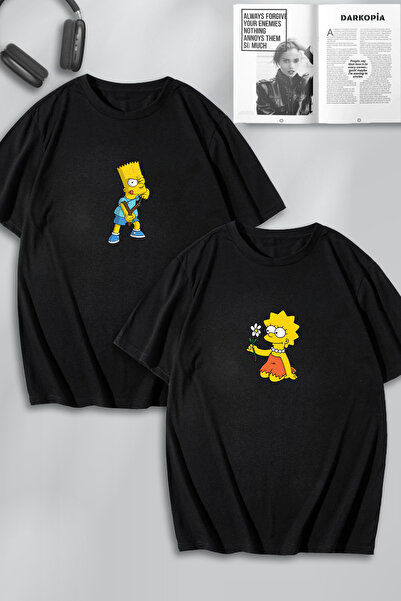 macklin Unisex Femei Bărbați The Simpsons Printed Lover Couple Combinație Des...