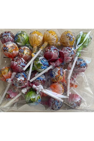 TEA OR COFFEE 25 adet Kola Elma Portakal ve Limonlu Karışık Topitop Şekerleme...