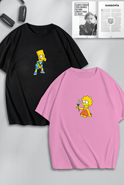 macklin Unisex Femei Bărbați The Simpsons Printed Lover Couple Combinație Des...