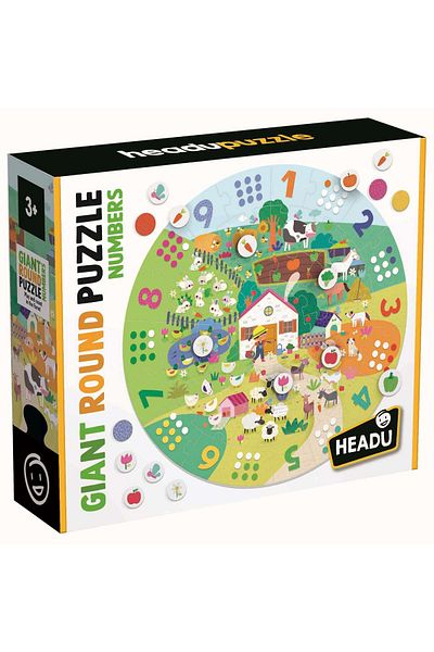 Headu PUZZLE ROTUNDĂ GIANT (3-6 ANI)