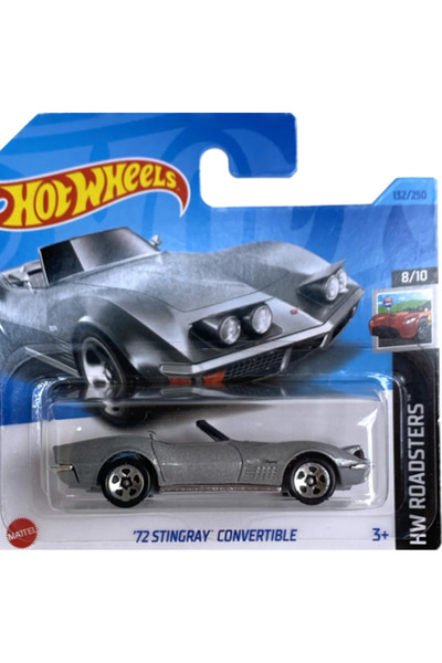HOT WHEELS 72 STINGRAY CONVERTIBLE METALİK GRİ HW ROADSTERS KOLEKSİYON -NADİR...