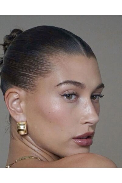 Lavian Accessories Hailey Serisi Meg Gold Küpe