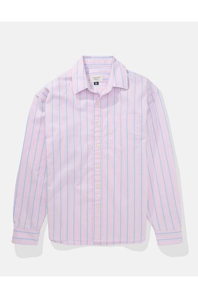 AMERICAN EAGLE Pink Men's Shirt U-0153-6149