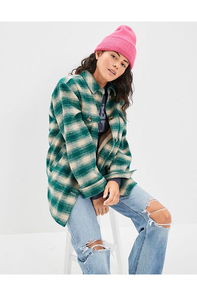 AMERICAN EAGLE Green Women's / Girls' Jacket U-0383-3348