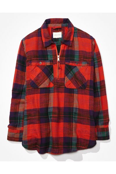 AMERICAN EAGLE Red Women's / Girl's Shirt U-0359-4568