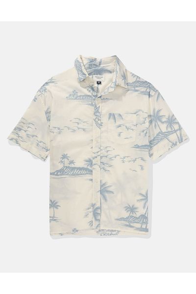AMERICAN EAGLE White Men's Shirt U-2154-6184