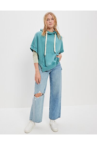 AMERICAN EAGLE Blue Women's / Girls' Sweatshirt U-0453-1879