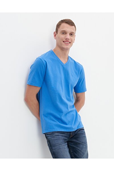 AMERICAN EAGLE تي شيرت رجالي أزرق U-1177-2274