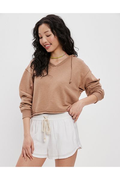 AMERICAN EAGLE White Woman / Girl Shorts & Bermuda U-3331-7443