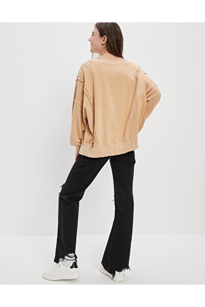 AMERICAN EAGLE Brown Women's / Girls' Sweatshirt U-1457-1911