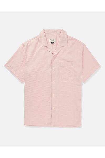 AMERICAN EAGLE Pink Men's Shirt U-2154-6198