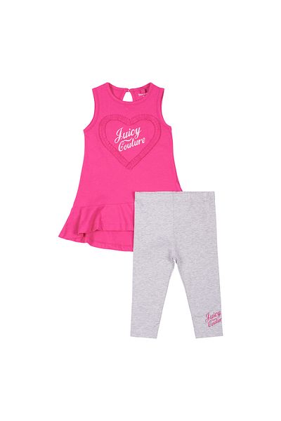 Juicy Couture طفل رمادي / وردي للجنسين JBX5334959