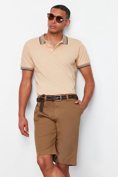 Trendyol Collection Šortky Summer Camel Regular Fit - TMNSS24SR00058