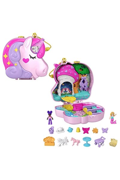 Polly Pocket Ve Maceraları Micro Oyun Seti Unicorn Forest Atlı Oyun Seti Kız ...