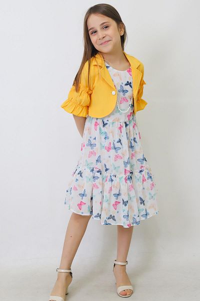 Fox Life Kids Geantă și jachetă rochie pentru fete Noul sezon 143)