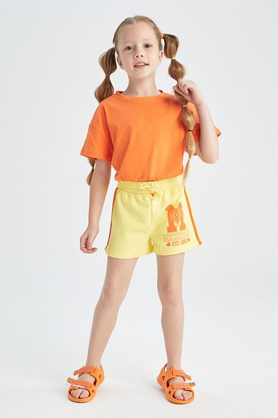 DeFacto Girls' Printed Shorts Y6978a622hs