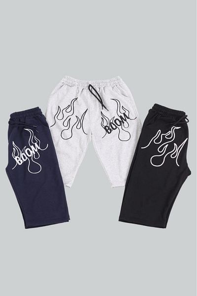 Çiggo Kids Capri / Bermude pentru băieți cu imprimeu cu 3 bucăți