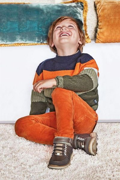 MAYORAL Boy's Corduroy Slim Fit Basic Trousers 537 Orange