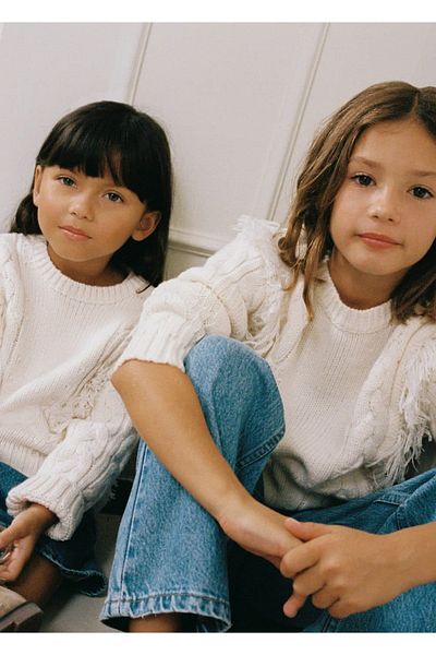 MANGO Kids Ecru Sweater for Kids