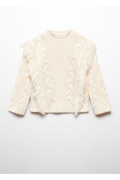MANGO Kids Ecru Sweater for Kids