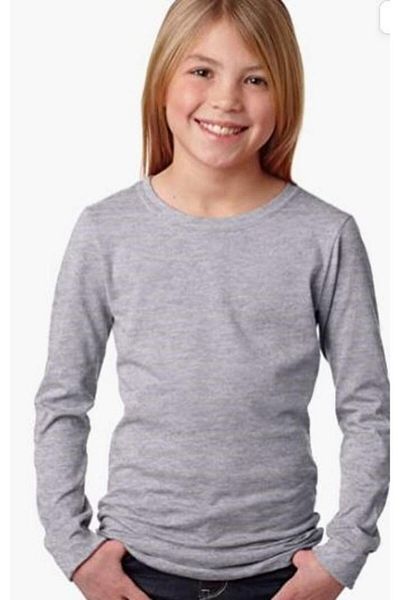 Çiggo Kids Badi de bază cu mânecă lungă din bumbac simplu