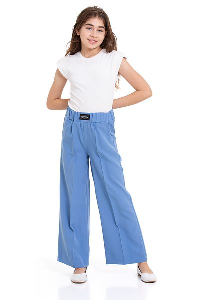 LAPINKOD Girl's Pants with Pipe Leg and Elastic Waist