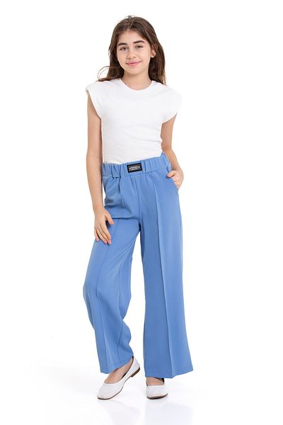 LAPINKOD Girl's Pants with Pipe Leg and Elastic Waist
