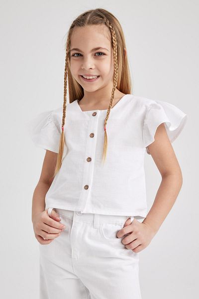 DeFacto Girl's Short Sleeve Blouse Z4901a623sm
