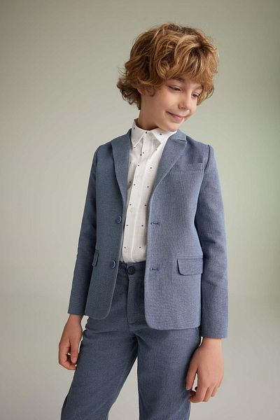 DeFacto Boy's Linen Look Blazer Jacket Z2810a623sp