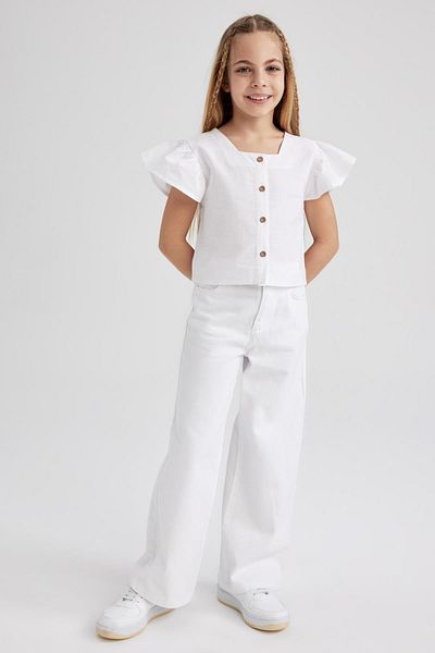 DeFacto Girl's Short Sleeve Blouse Z4901a623sm