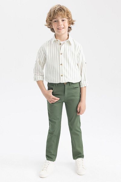 DeFacto Boy's Standard Leg Gabardine Trousers Z9666a623sm