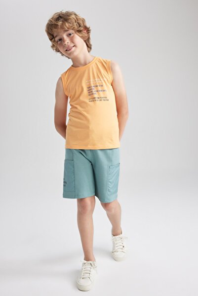 DeFacto Boy's Printed Bermuda Shorts A0710a823sm