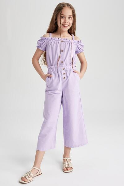 DeFacto Girl's Strappy Short Sleeve Blouse T4062a623sm